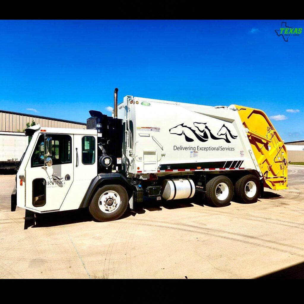 Check out this beauty - the @cityofirving‘s newly delivered @newwaytrucks Cobra Magnum Rear Loader! . . . . #refuse #garbage #recycle #disposal #organics #zerowaste #garbagetruck #recycletruck #frontloader #rearloader #automatedsideloader #knuckleboom #grappletruck #lightningloader #brushtruck #garbagecan #sanitation #solidwaste #publicworks #texaspackandload #newwaytrucks #pbloader #petersen #madvac #stellarindustries #galfab