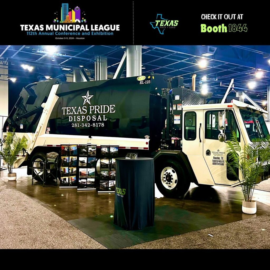 Last day to stop by Booth 1844 to see this @newwaytrucks Rear Loader on a @battlemotors built for @texaspridedisposal ✨ . . . . #TMLconference2024 #refuse #garbage #recycle #disposal #organics #zerowaste #garbagetruck #recycletruck #frontloader #rearloader #automatedsideloader #knuckleboom #grappletruck #lightningloader #brushtruck #garbagecan #sanitation #solidwaste #publicworks #texaspackandload #newwaytrucks #pbloader #petersen #madvac #stellarindustries #galfab