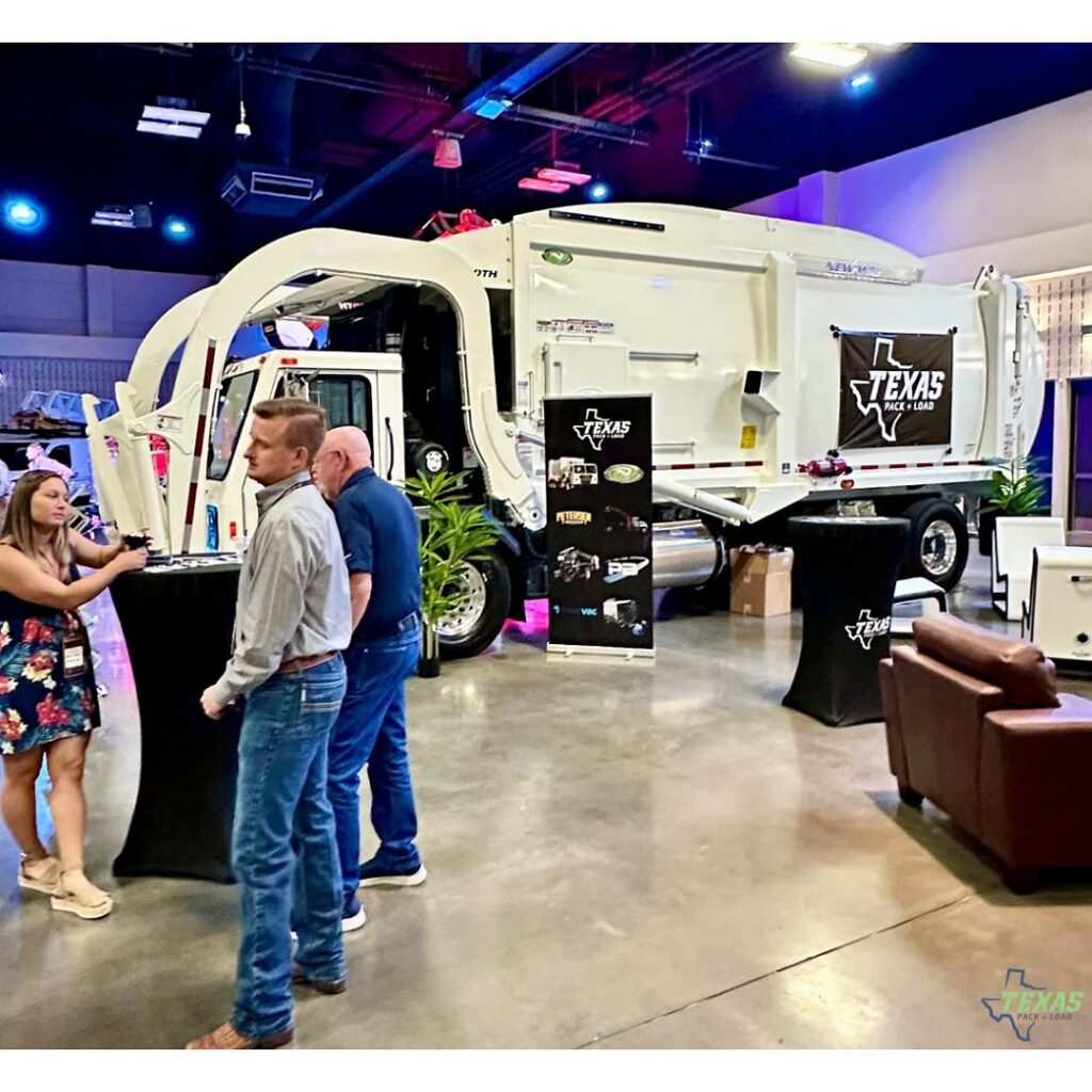Texas Pack + Load was honored to sponsor the Welcome Reception at the TXSWANA Annual Conference this week in Austin. It was great meeting and reconnecting with so many industry leaders and kicking off an incredible few days of learning, networking, and innovation. . . . . #refuse #garbage #recycle #disposal #organics #zerowaste #garbagetruck #recycletruck #frontloader #rearloader #automatedsideloader #knuckleboom #grappletruck #lightningloader #brushtruck #garbagecan #sanitation #solidwaste #publicworks #texaspackandload #newwaytrucks #pbloader #petersen #madvac #stellarindustries #galfab #TXSWANA #2025txswanaconference #swana